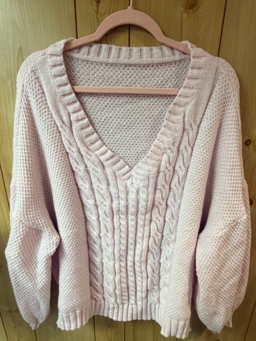 Pink oversized sweater